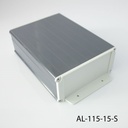 AL-115 Alüminyum Profil Kutu K.Gri + A.Gri Kulaklı Kapak 13150