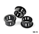 [SB-19-0-0-S-0] Boccola a scatto (nera, 19 mm)