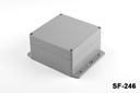[SF-246-0-0-D-0] SF-246 IP-67 Contenitori flangiati per uso intensivo (grigio scuro, coperchio piatto)