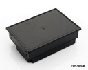 [OP-360-K-0-S-0] Caja para panel de operador OP-360 (negra, HB, apertura de pantalla cerrada )