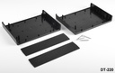 [DT-220-0-0-S-S]  DT-220 Plastic Project Enclosure ( Black, Black Panel , without Mounting Kit)