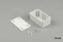 [PR-040-0-0-G-0] PR-040 Plastic Project Enclosure (Light Gray , Without Mounting Ear ,HB)