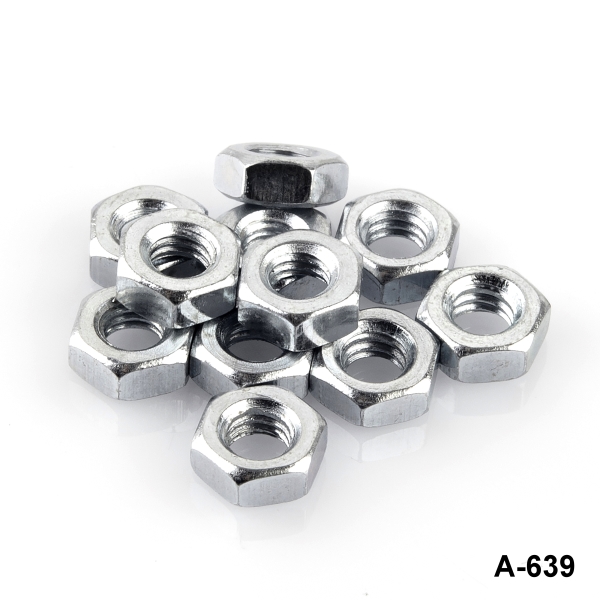 M4x0,7x3 mm 金属灰色螺母| ALTINKAYA 电子外壳和组件