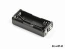 2 pezzi Supporto per batteria UM-4 / AAA (fianco a fianco) (saldabile)