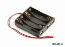 4 pcs UM-4 / AAA size Battery Holder (Side by side) (Wired)