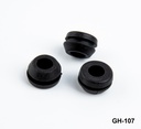 Pasacables de 7 mm Negro