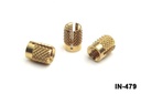 IN-479 Inserto di espansione in ottone M4x7.9 mm