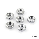 M3x0,5x2,2 mm fémszürke anyák