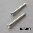 Tornillo metálico avellanado M3x30mm