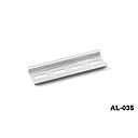 AL-035 Aluminium met gegroefde Din-rail